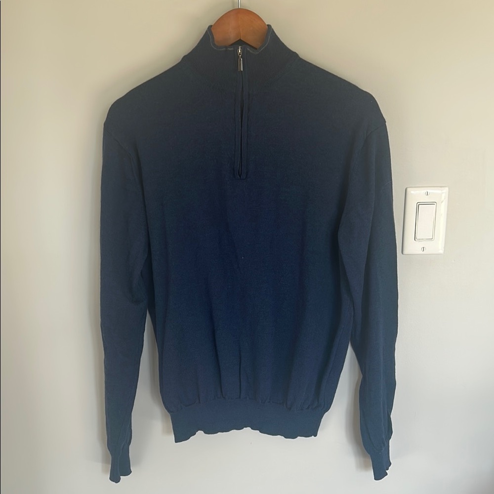 100% Merino Wool 1/4 Zip Sweater- EU size men’s XL